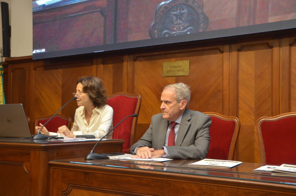 Presidente Acad. Eliete Bouskela e Acadêmico Antonio Egídio Nardi em Sessão da Saudade do Acad. Adolpho Hoirisch